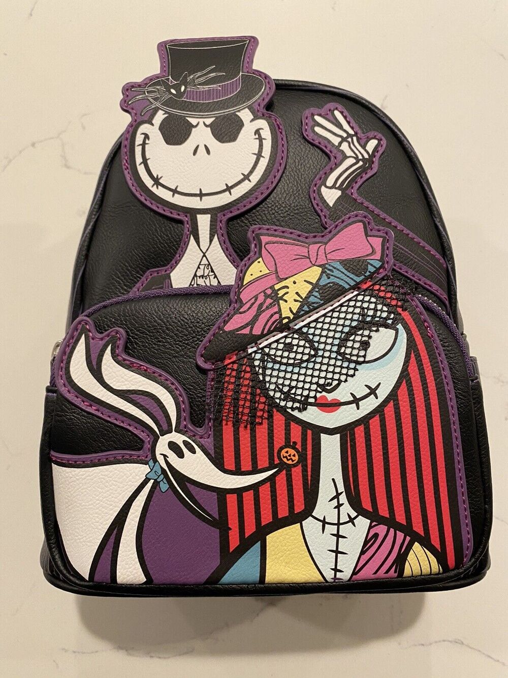 Loungefly Nightmare Before Christmas Dapper Jack & Sally Backpack NWT Halloween